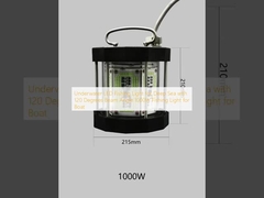 Underwater LED Fishing Light  for Deep Sea with 120 Degrees Beam Angle 1000W Fishing Light for  Boat
